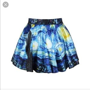 Skater shirt design starry night